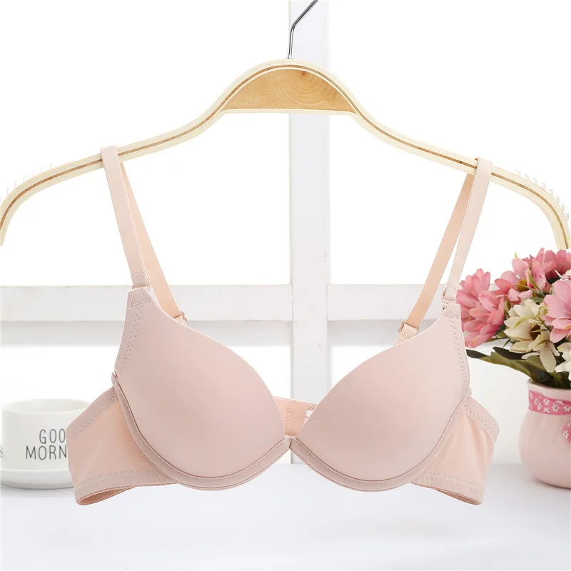 

Deep U super Push Up bra Women Lingerie student girl bra for small chest support chest spring summer cotton bra 32-38 A B