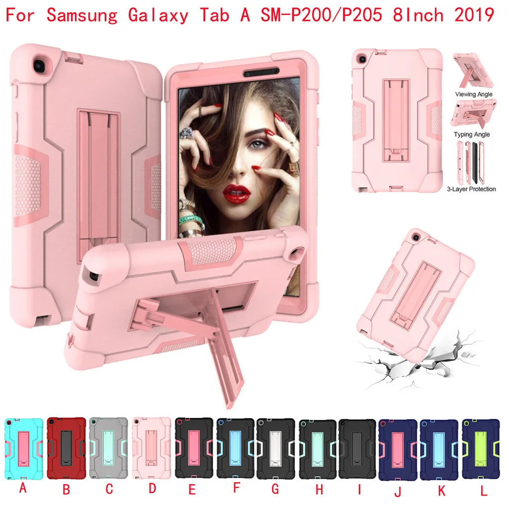 Для 2019 Samsung Galaxy Tab A SM-P200/P205 8 0 дюймов Чехол Smart Стенд крышка защищает экран от