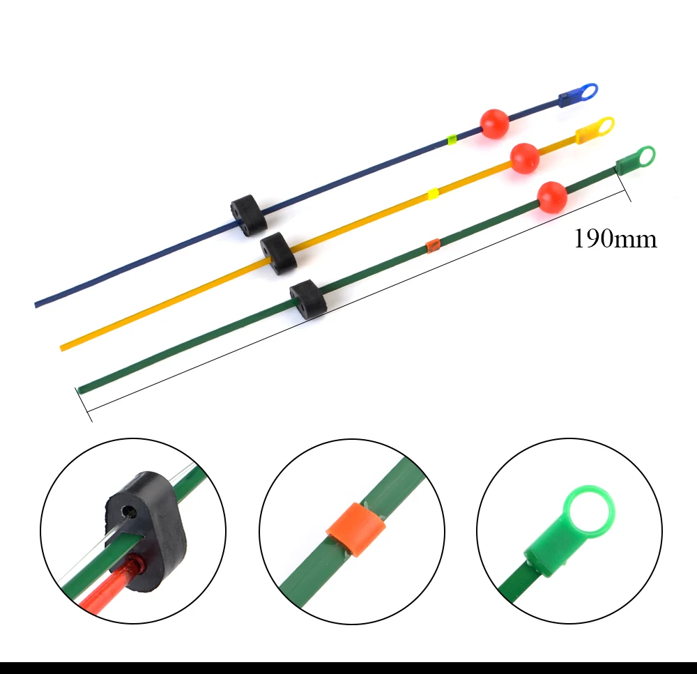Рыбы король 20 шт./упак. 3 вида цветов 190 мм для зимней рыбалки Топ Нержавеющая сталь Портативный на открытом воздухе Рыбалка для рыболовные снасти