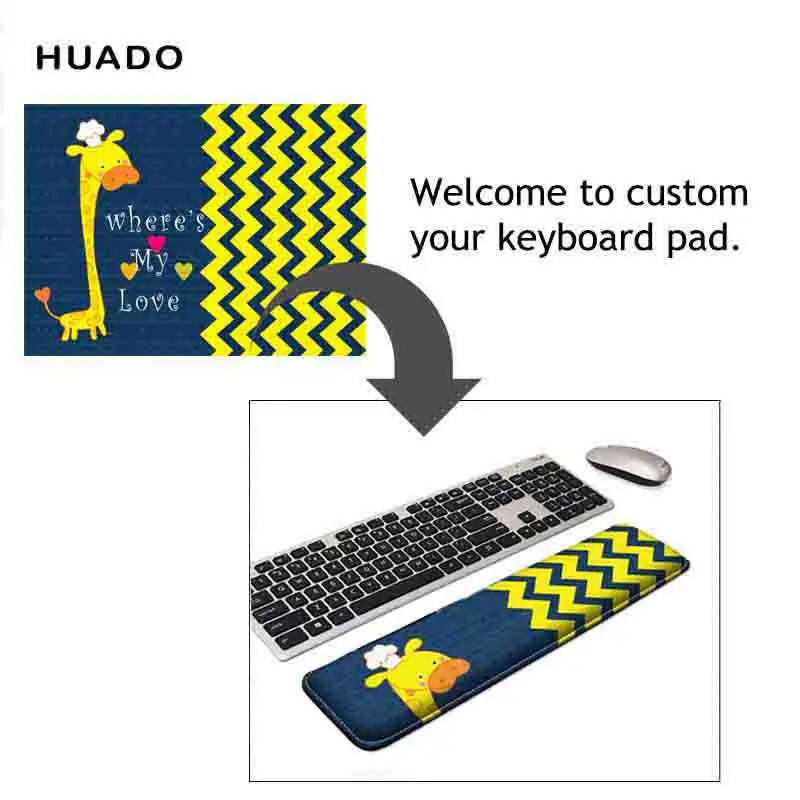  Keyboard Wrist Rest Pad/Mouse Wrist Rest Memory Foam Superfine Fibre Support for Office/ Computer/ 