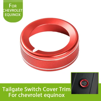 

1PCS Aluminium Car Rear Tail Trunk Door Open Button Switch Cover Trim Frame Ring for Chevrolet Equinox 2017