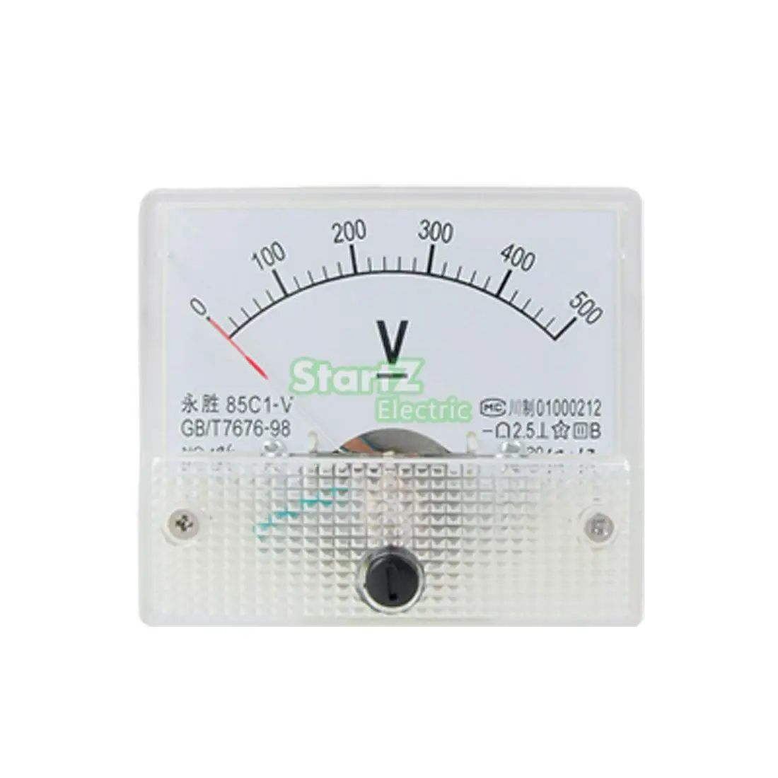 

85C1-500V DC Analog Meter Panel Current Voltage Ammeters 0-500V Gauge