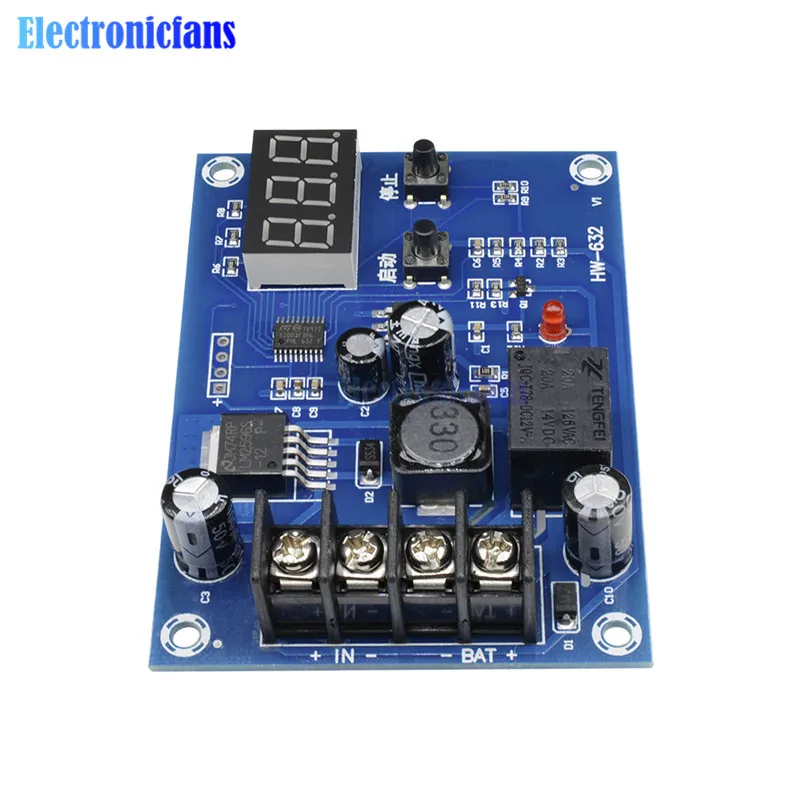 XH-M603 модуль управления зарядкой цифровой светодиодный дисплей хранение литиевая батарея зарядное устройство переключатель защиты 12-24 В