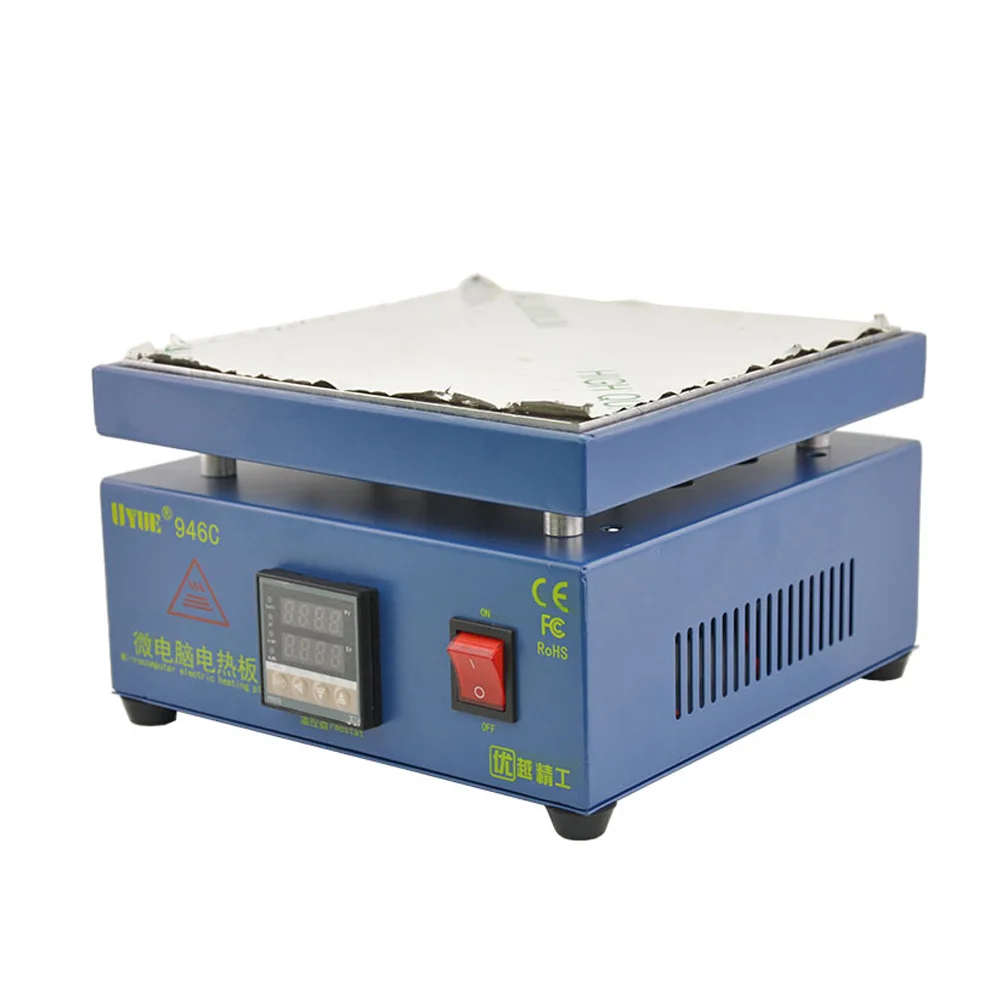 Электронная плита станция предварительного нагрева для PCB SMD подогреватель BGA Цифровая Платформа термостата нагревательная плита станция предварительного нагрева Uyue