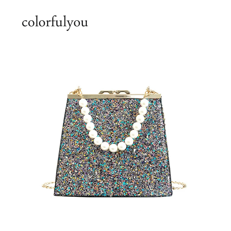 

NEW luxury handbag PU Leather Sequins pear Women Tote Handbags 2019 Fashion Shoulder Bag For Women Designer Ladies Shiny Bags