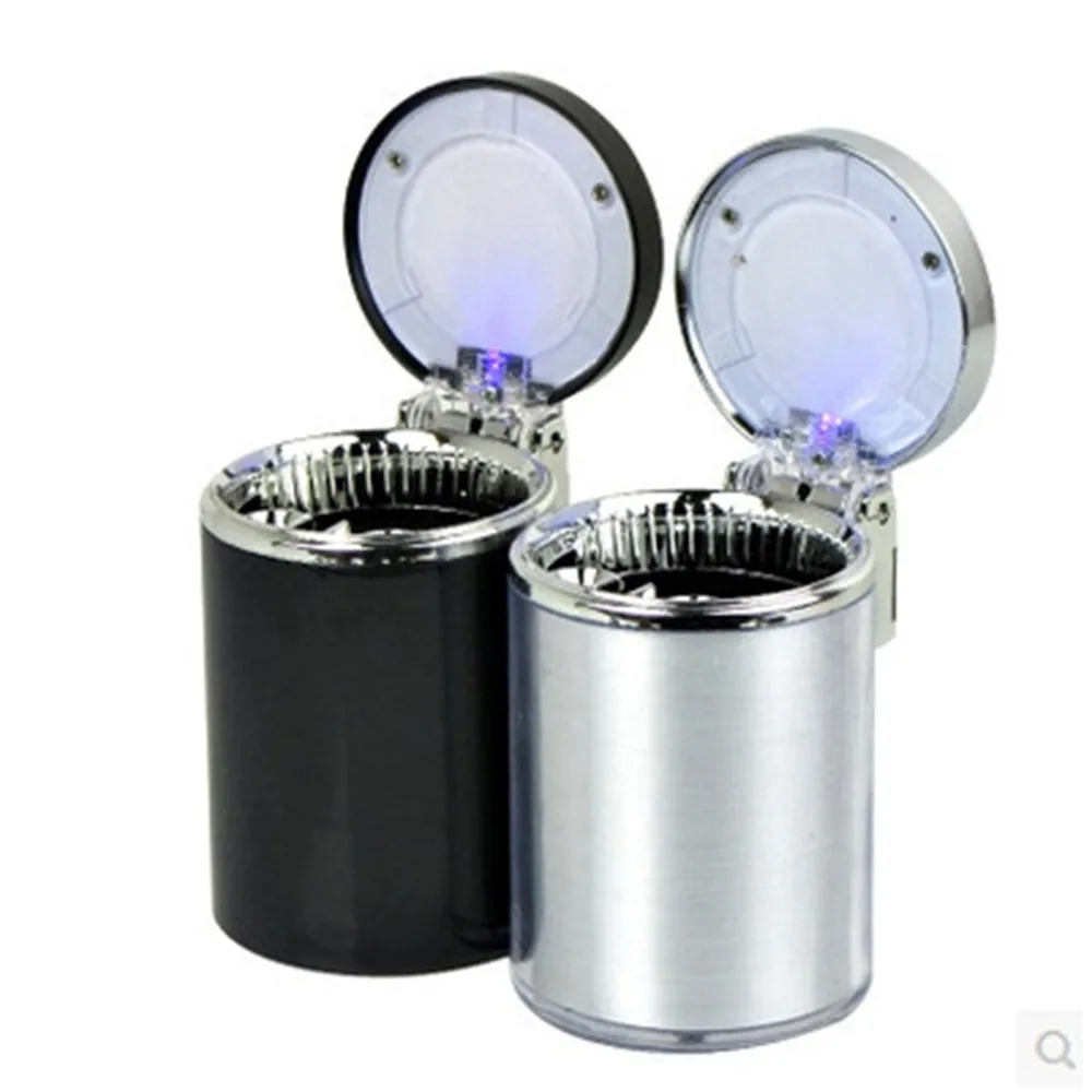 

1 pcs Stainless steel Portable LED Car Ashtray Universal with Mini Ashtray Holder Cup