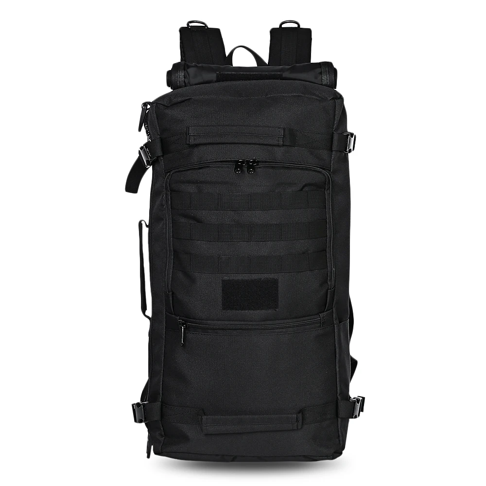 60л походная Сумка военный тактический рюкзак Водонепроницаемый армейский рюкзак охотничий спортивный кемпинг походные сумки Дорожная сумка через плечо - Цвет: Black