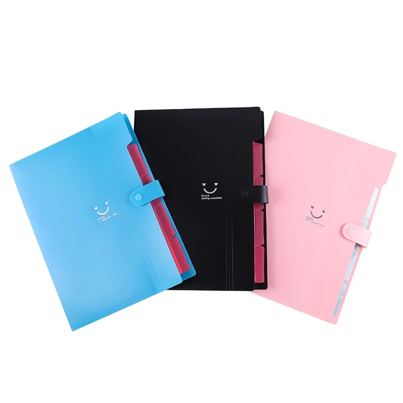 

Pockets Document Bag File Folder Expanding Wallet Cells Portable Organ Bag A4 Organizer Paper Holder Office School Supplies