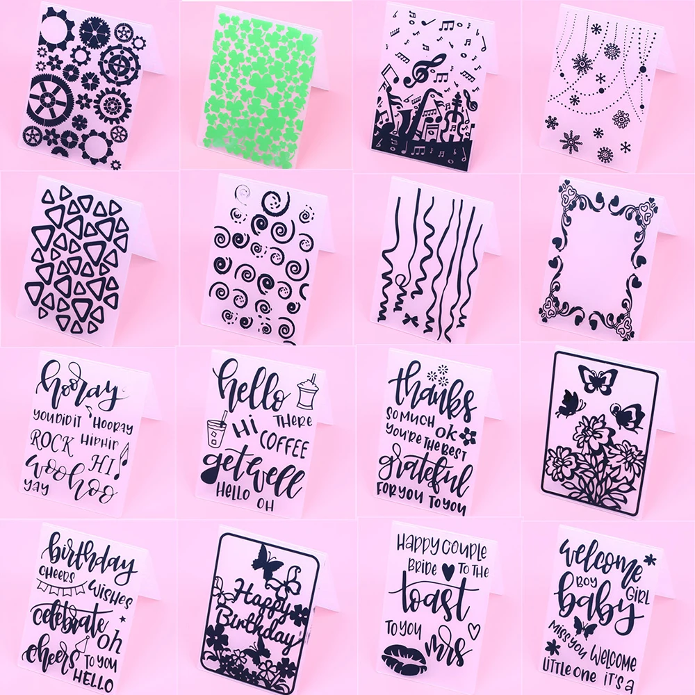 

1pc Hello Letter Embossing Template Craft Card Making DIY Photo Album Card Wedding Decoration Scrapbooking Embossing Folders