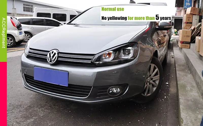 Авто PRO 2011 2012 2013 для vw jetta фары автомобиля для укладки волос U светодиодный DRL Q5 bi xenon объектива для VW jetta MK6 головы лампы Парковка