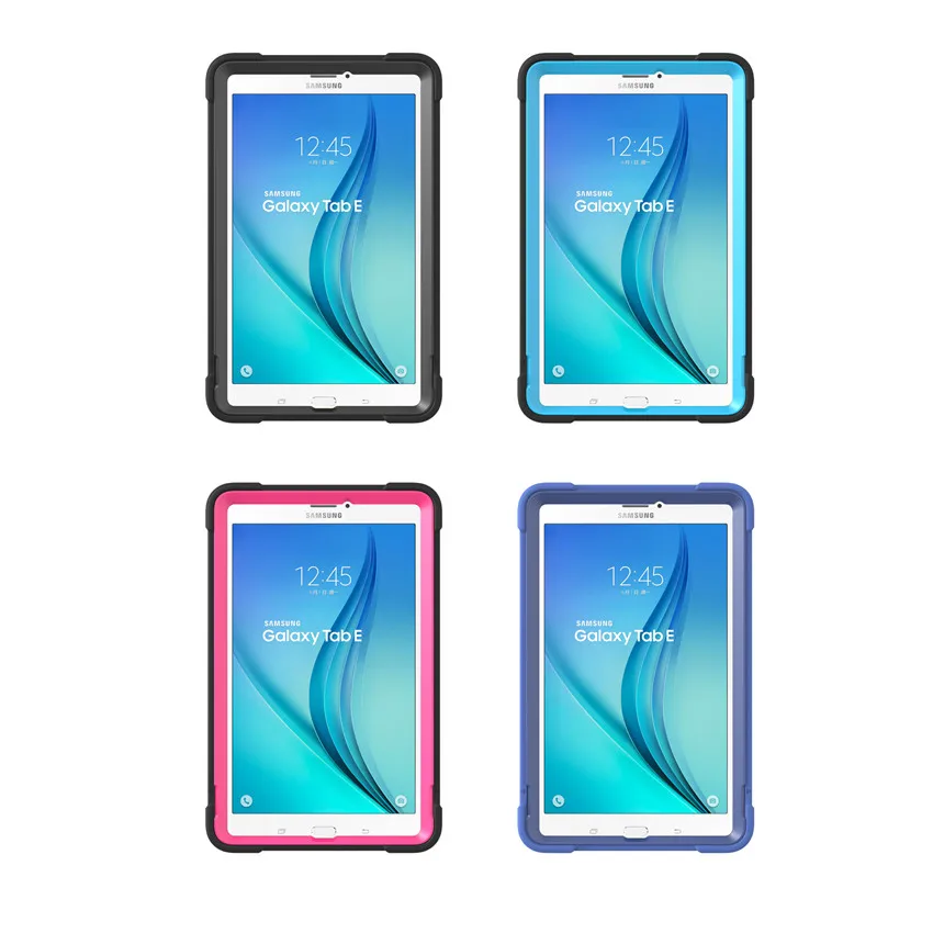 MAX-Q противоударный Броня твердой резины Kickstand Защитный чехол для Samsung Galaxy Tab E 9,6 T560 T561 Силиконовые Heavy Duty Прочный