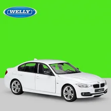 1:24 Welly BMW 335i белый/красный литье под давлением модель автомобиля