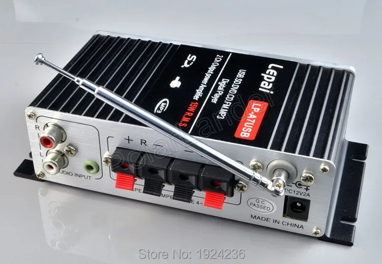 

2015 High quality Free DHL Fedex 100pcs/lot lepai music amplifier A7USB fm Power mini amplifier amplifier Hi-Fi digital function