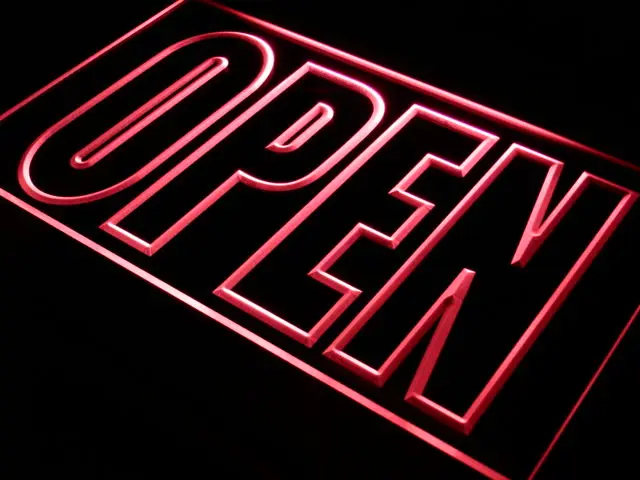 I097 открытый магазин дисплей Кафе Бизнес светодиодный неоновый светильник знак