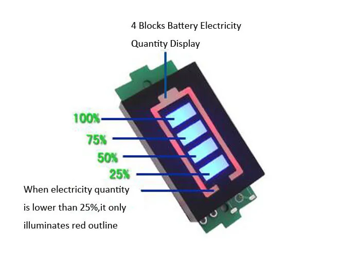 Индикатор емкости литиевых свинцово кислотных аккумуляторов 1S 2S 3S Φ 6S 7S тестер с