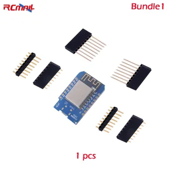 

RCmall WEMOS D1 mini V2.2.0 WIFI ESP8266 ESP-12 Development Board IOT Internet of Things CH340G ME6211 FZ2783