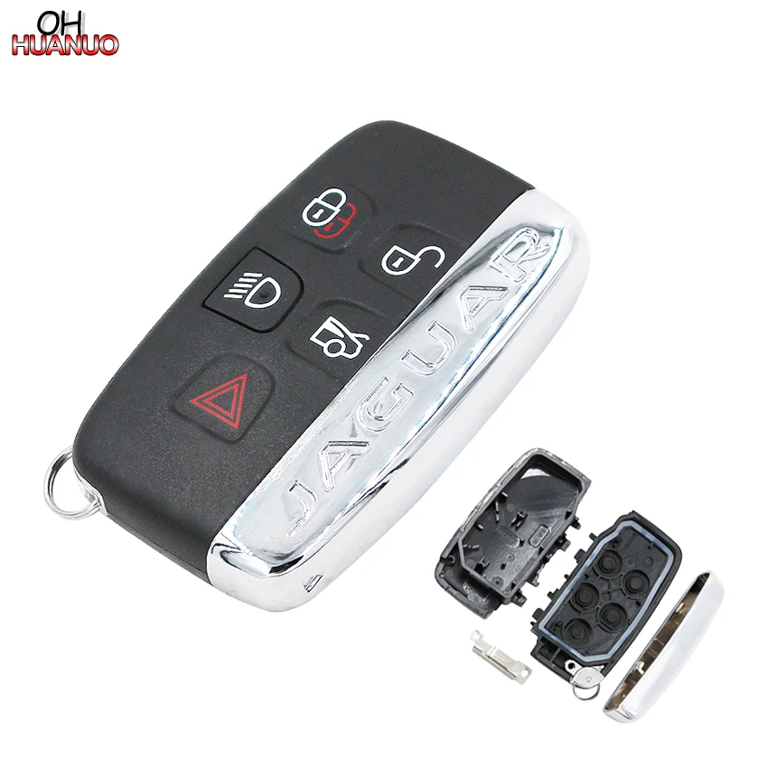 

4+1/5 Button Smart Key Remote Key Shell Case Fob for JAGUAR XJ XJL XF