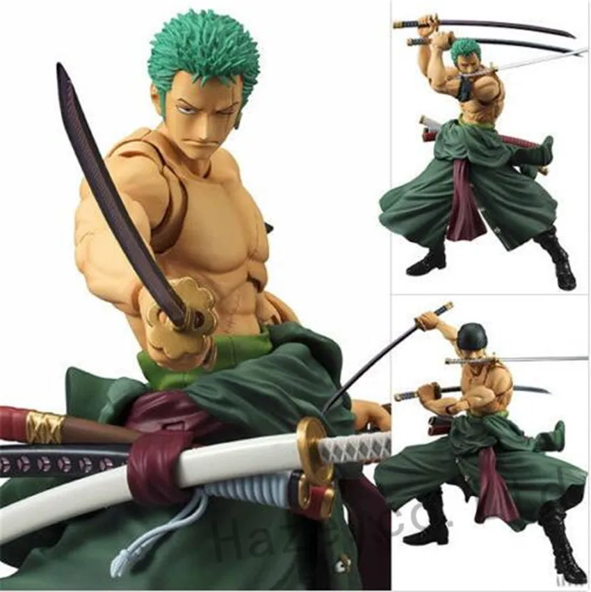 

Anime One Piece POP RORONOA ZORO PVC Figures Cosplay with Box 7"