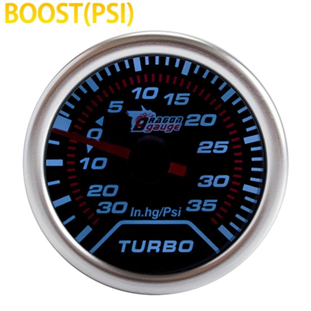 DRAGON автомобильный измерительный прибор " 52 мм Бар Boost Turbo PSI вакуумная температура воды Температура масла масло пресс вольт воздух/топливо EXT температура об/мин