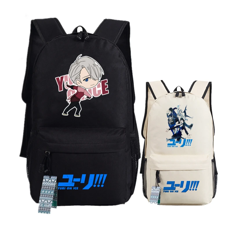 YURI on ICE Katsuki Yuri женский рюкзак холщовые школьные сумки для подростков Harajuku