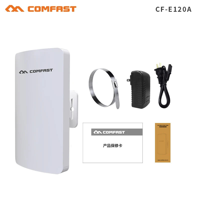 

1-2KM 2018 Comfast 300Mbps 5.8Ghz outdoor mini cpe wireless bridge with 11dBi WI-FI Antenna CF-E120A WIFI repeater Nanostation