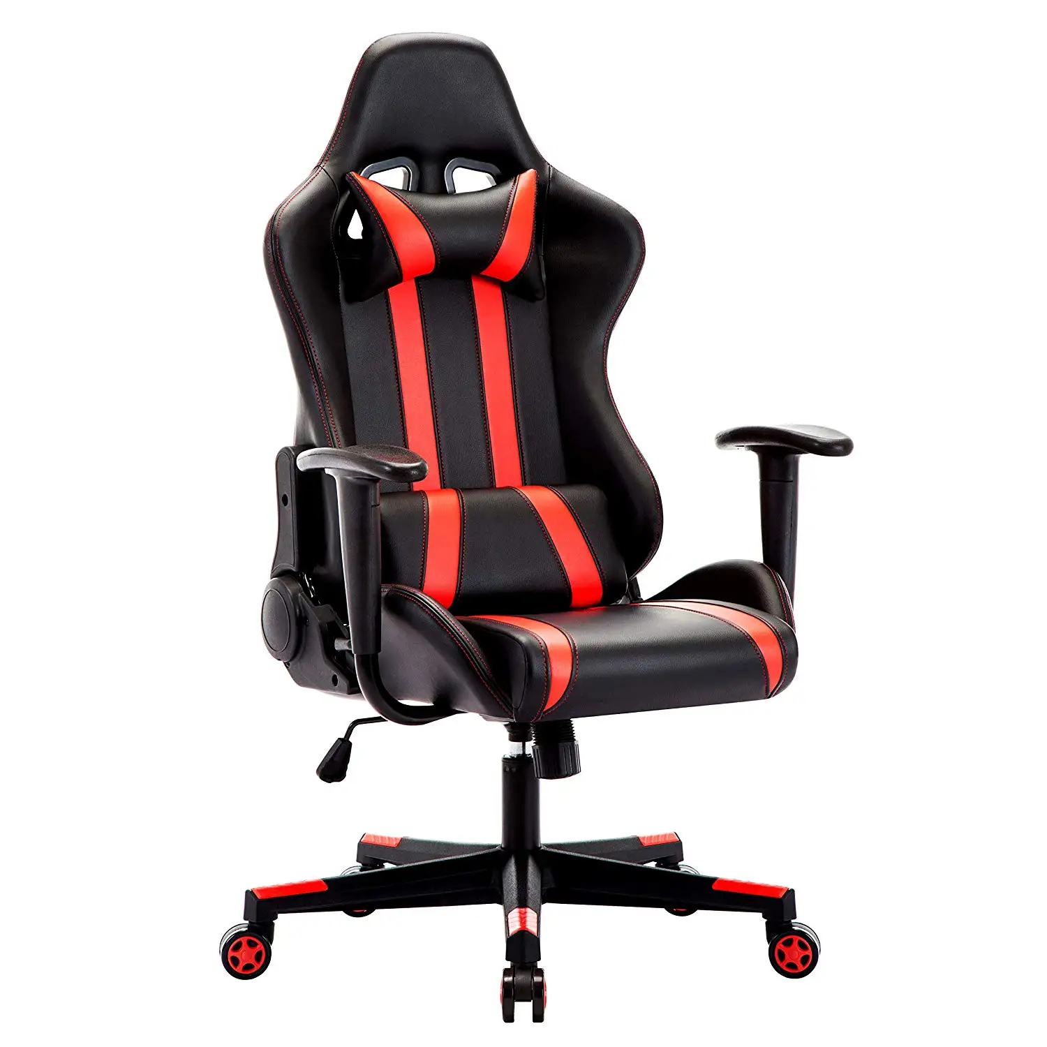  IntimaTe WM Heart Racing Executive Chair Computer Chair PU Gaming Chair with Headrest Lumbar Cushio