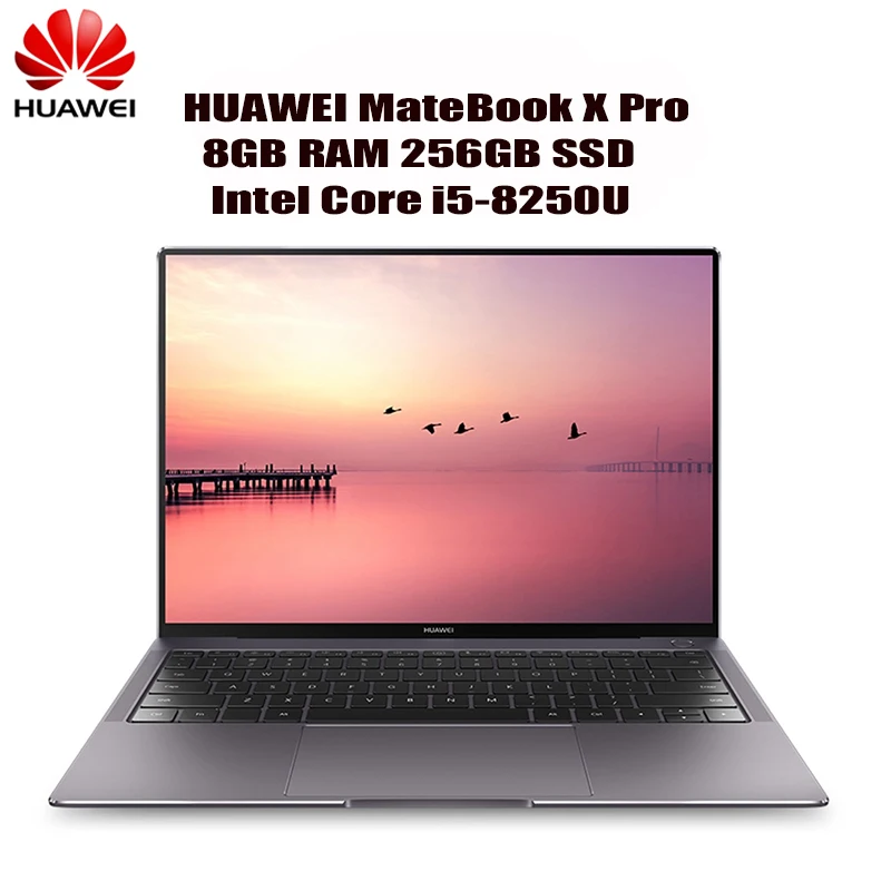 

HUAWEI MateBook X Pro MACH-W19C Laptop 13.9'' 3:2 View Windows 10 Intel Core i5-8250U Quad Core 8GB+256GB Notebook Fingerprint