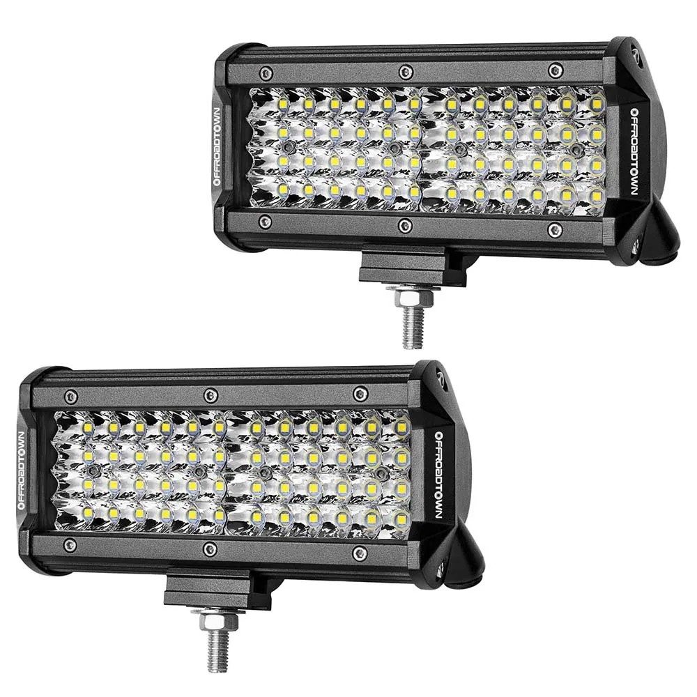 

1Pc 144W 4 Rows Led Car Lights Hot Sale 7 Inch Strip Light For Work Driving Offroad Boat Car Tractor Truck Lighting
