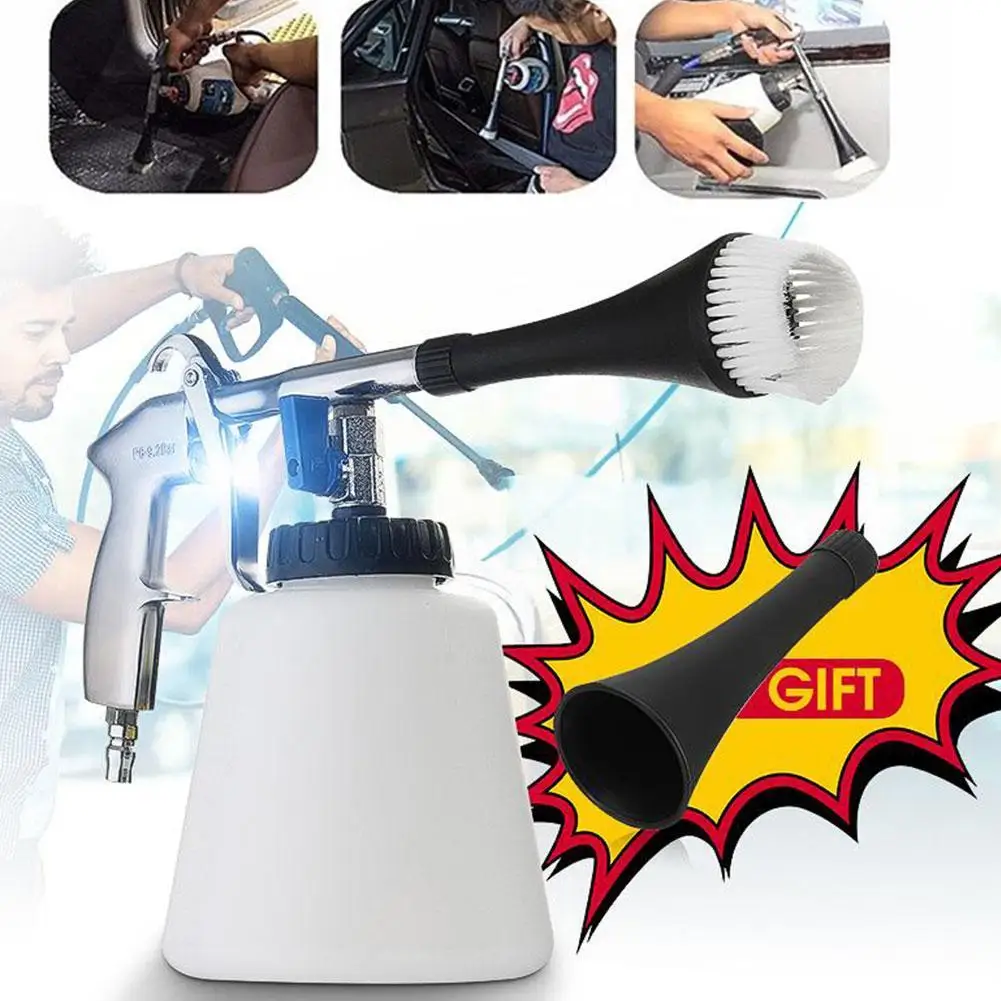 

Car Tornado Cleaning Foam Gun High Pressure Washer Potable interior& Exterior Dry Deep Cleaning Tool Air Operated Wash Equipment