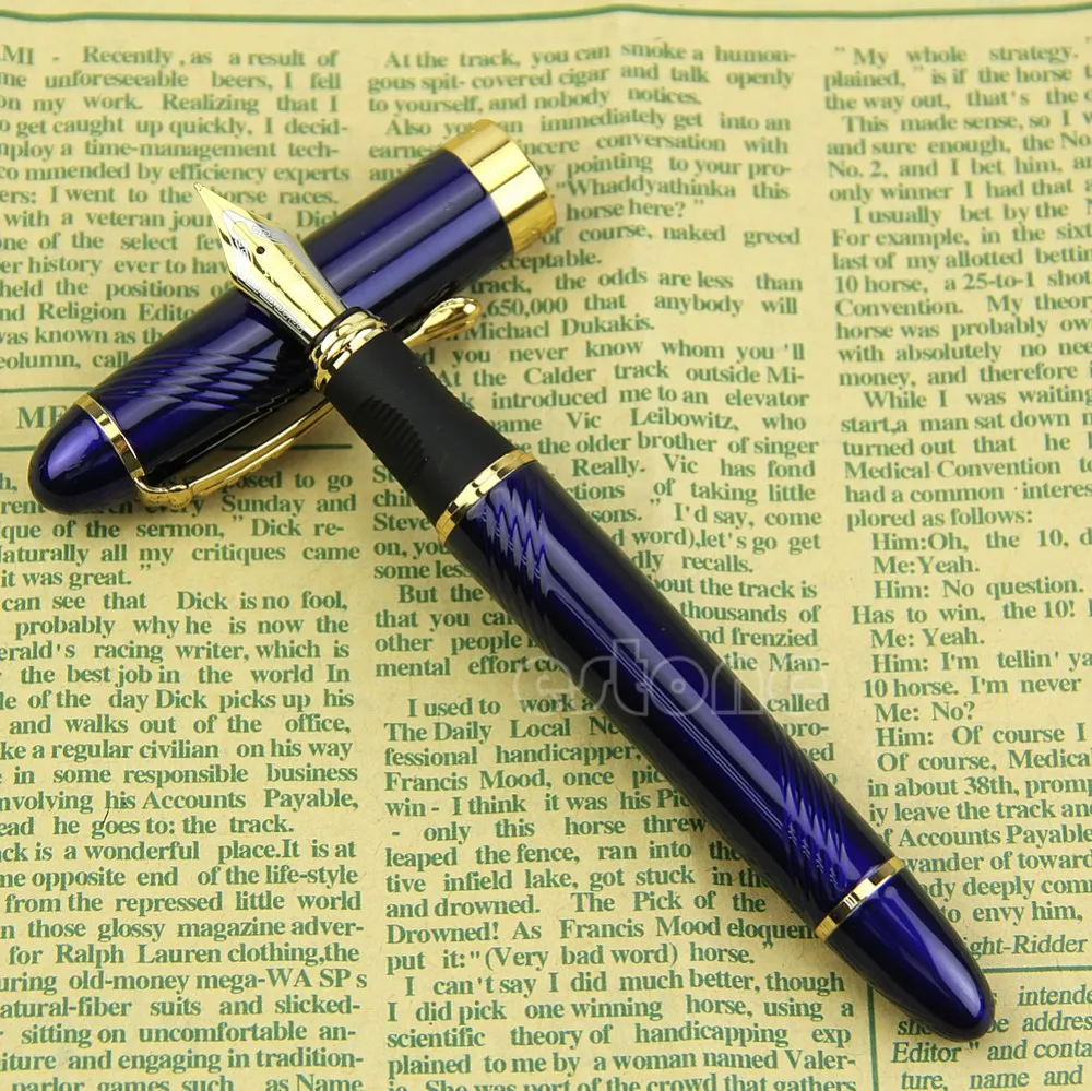 

Luxury M nib Fountain Pen Jinhao X450 Deep Blue Fine Twist Carven B Nib Fountain Pen Dropshipping