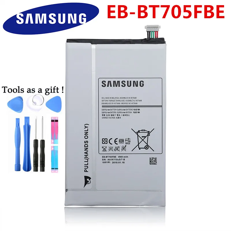 

SAMSUNG Tablet Battery EB-BT705FBE For Samsung Galaxy Tab S 8.4 T700 T705 Replacement Battery 4900mAh