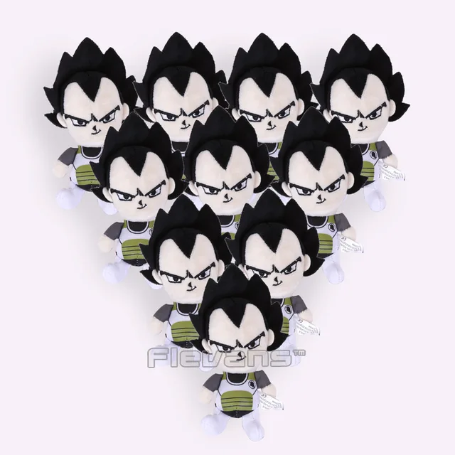 Dragon Ball Z Super Saiyan Son Goku Vegeta Plush Toys With Keychain Pendant Soft Stuffed Dolls