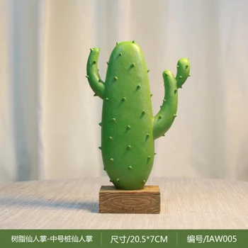 

Creative cacti resin furniture small living room TV cabinet interior decoration desk set pieces crafts statues Home dies