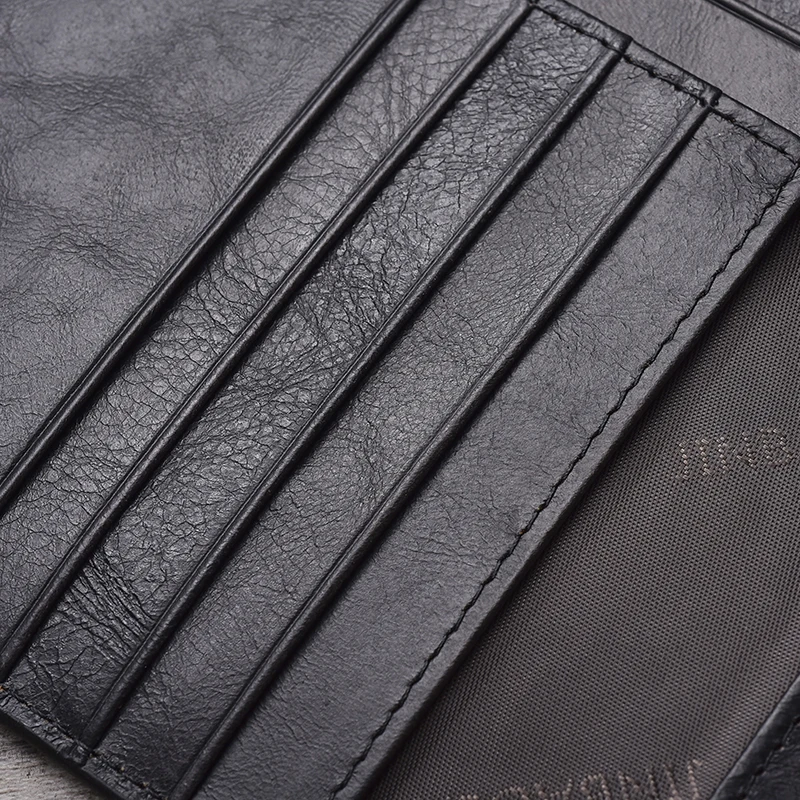 Genuine Leather Passport Cover ID Business Card Holder Travel Credit Wallet for Men (6)