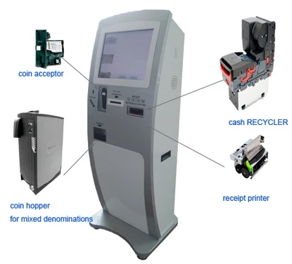 

Accept currency and return changes Restaurant Ordering Kiosk with Software Support Payment Kiosks Electronic Consumer Machine