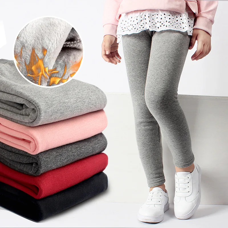 Girls Leggings Winter Clothes for Children 2019 Thick Warm Trousers