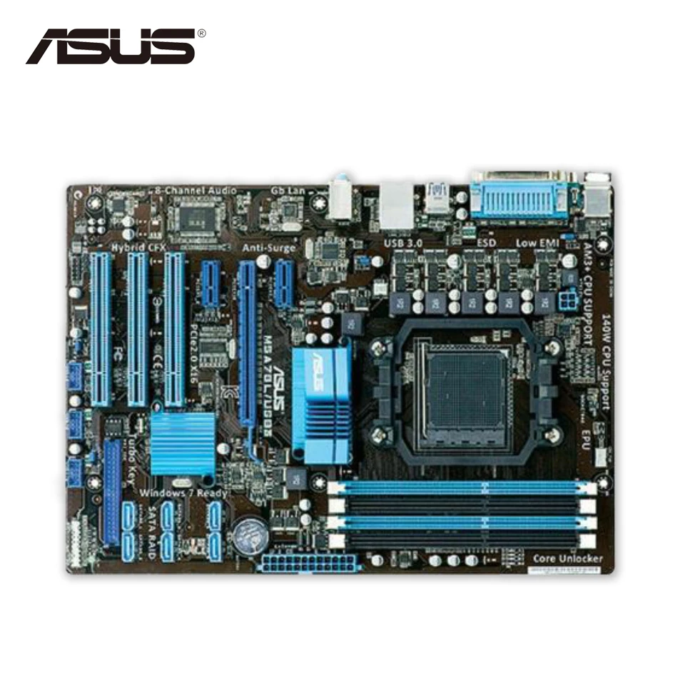 

Asus M5A78L/USB3 Desktop Motherboard 760G Socket AM3+ DDR3 16G SATA2 USB2.0 ATX