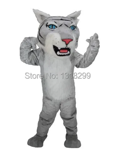 

mascot Grey Wildcat Bobcat mascot costume fancy dress custom wild cat cosplay theme mascotte carnival costume kits