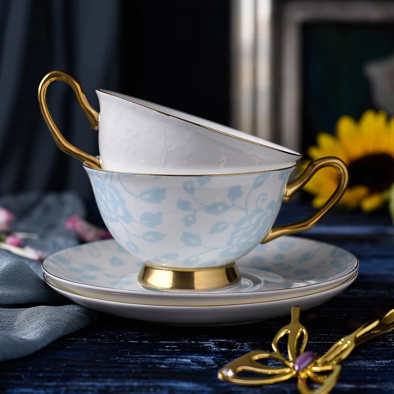 200ml Porcelain Tea Cup Set Fine Bone China Tea Coffee Cup ...