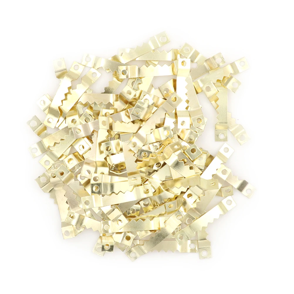 

100pcs Black Saw Tooth Sawtooth Hanging Picture Photo oil Painting Mirror Frame Hanger Hook