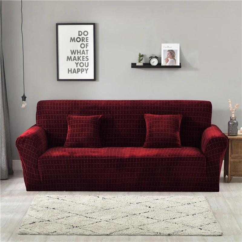 2018Free Shipping Short Floss Sofas Covers Solid Three