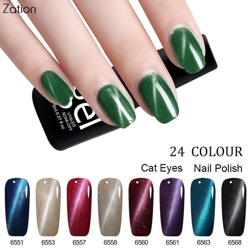 Zation UV Gel Chameleon Nail Gel Cat Eye Nail Polish