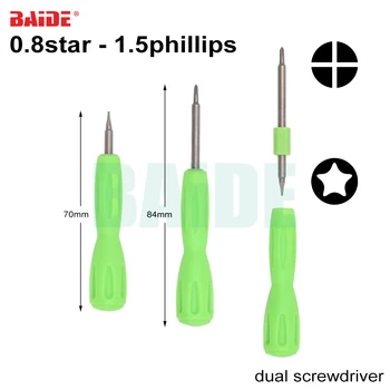 Cheap 2 In 1 New Dual-Purpose Screw Driver Key 0.8 Pentalobe Star 1.5 Phillips Combination Screwdriver For IPhone 500pcs/lot