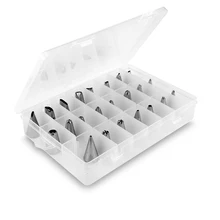 24 шт./компл. Нержавеющая сталь Кондитерские трубы ящик для хранения для выпекания кексов, наконечники для тортов украшения Кухня аксессуары