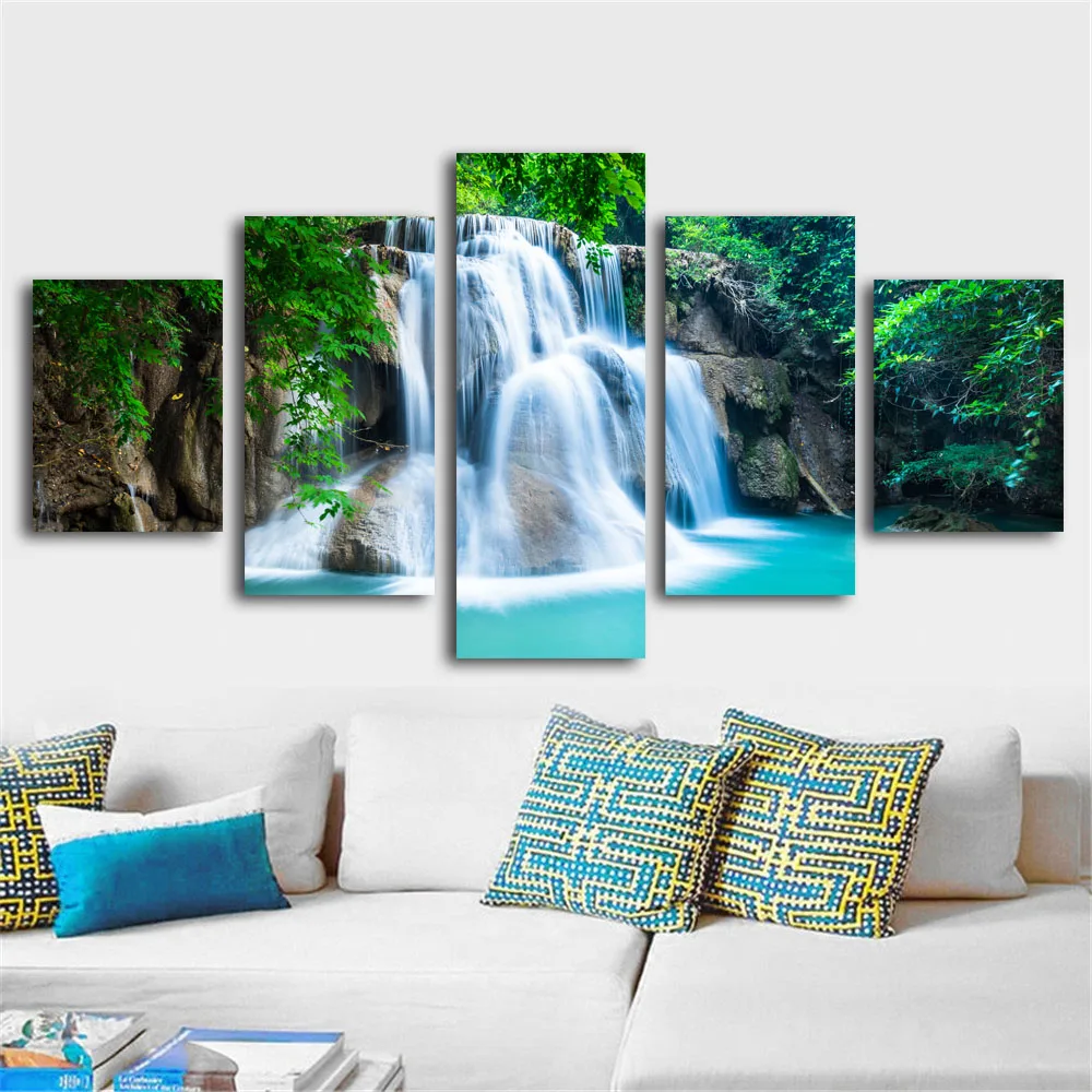 waterfall painting