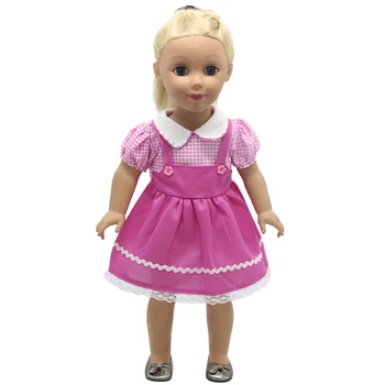 

18 inch Girl Doll Clothes Handmade Suspender/Cowboy/Dot 3 Style Skirt For 18 inch Girl Doll Dress