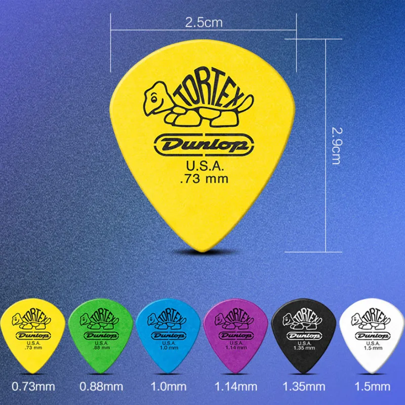 6 шт/лот Dunlop гитарный медиатор s Tortex Jazz III XL медиатор гитарный аксессуар красочные гитарные медиаторы s