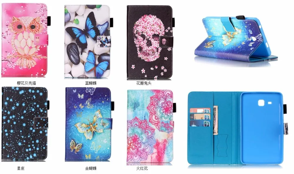 For Samsung Galaxy Tab S2 9.7'' T815SM -T810 Case Cover Stylus Holder Wallet Flip Smart PU Leather Smart Card Slots Tablet Case (47)