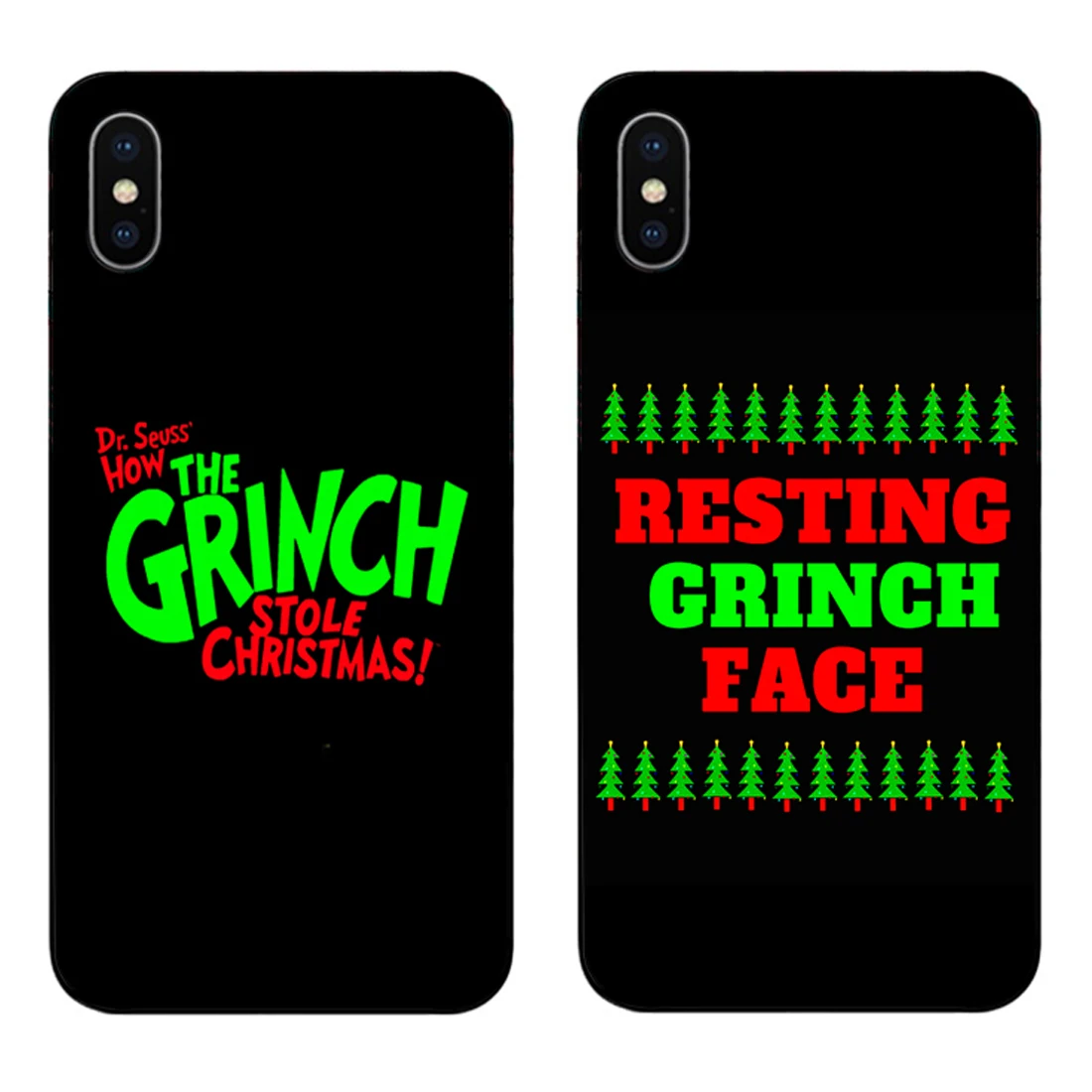 Рождество Grinch Xmas Забавный чехол для телефона черный мягкий чехол для iPhone 11 Pro Max 6 7 8plus 5S X XS XR XSMax для samsung s10 series