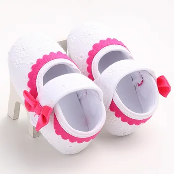 

Spring and autumn baby girl shoes cute lace bow shoes non-slip soft bottom shoes toddler shoes